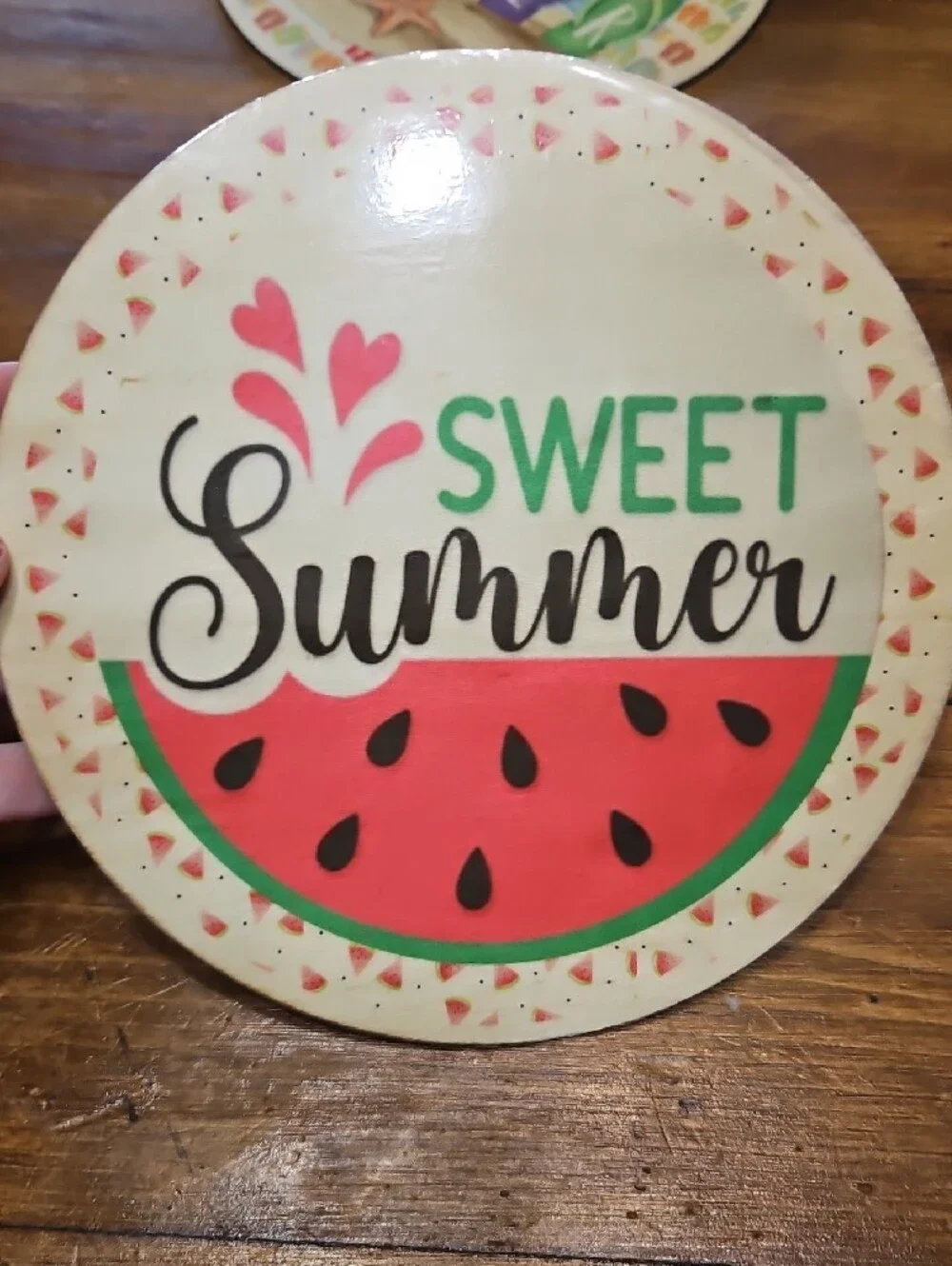 Sweet Summer Watermelon Hanging Party Signs - Green & Red